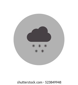 cloud and snow icon illustration isolated vector, can be used for web and mobile design