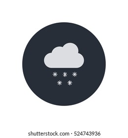 cloud and snow icon illustration isolated vector, can be used for web and mobile design