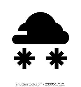 Cloud-Schnee-Icon für Ihre Website, Ihr Handy, Ihre Präsentation und Ihr Logo-Design.