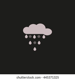 cloud, snow, rain