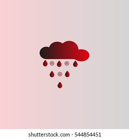 cloud, snow, rain
