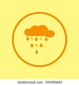 cloud, snow, rain