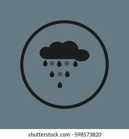 cloud, snow, rain