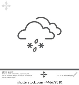 Cloud with Snow and Rain icon