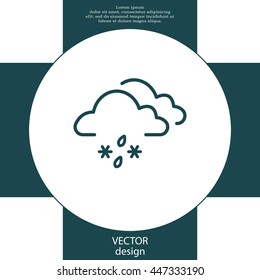 Cloud with Snow and Rain icon