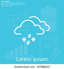Cloud with Snow and Rain icon