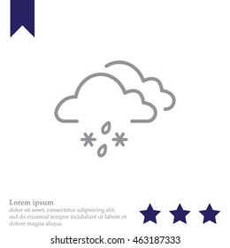 Cloud with Snow and Rain icon