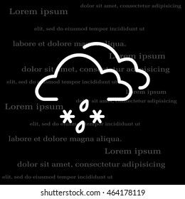 Cloud with Snow and Rain icon
