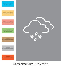 Cloud with Snow and Rain icon