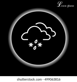 Cloud with Snow and Rain icon