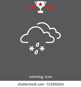 Cloud with Snow and Rain icon