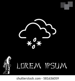 Cloud with Snow and Rain icon
