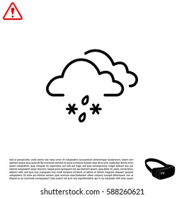 Cloud with Snow and Rain icon