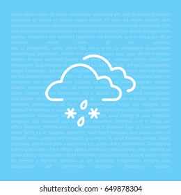 Cloud with Snow and Rain icon