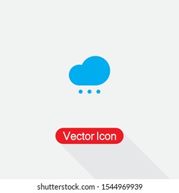 Cloud With Snow Or Rain Icon Vector Illustration Eps10