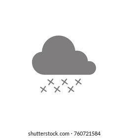 cloud snowflake icon. Web element. Premium quality graphic design. Signs symbols collection, simple icon for websites, web design, mobile app, info graphics on white background