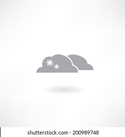 cloud and snowflakes