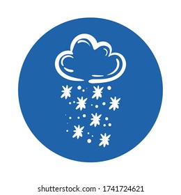 diseño de ilustración vectorial de iconos de estilo de bloques de nieve