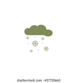 cloud, snowflakes, icon