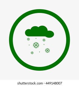 cloud, snowflakes, icon