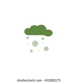 cloud, snowflakes, icon
