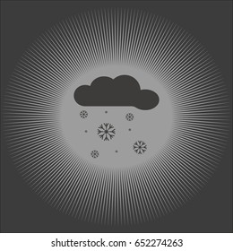 cloud, snowflakes, icon