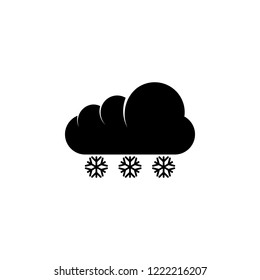 Cloud and snowflakes icon. Element of weather. Premium quality graphic design icon. Signs and symbols collection icon for websites, web design, mobile app on white background