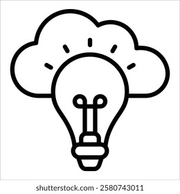 Cloud Solutions Icon Element For Design