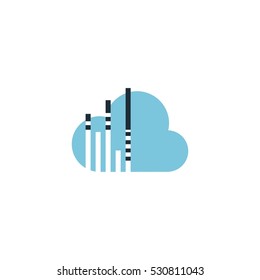 Cloud Sound Vector Logo Design Element