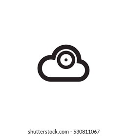 Cloud Sound Vector Logo Design Element