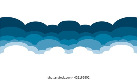 cloud and space of blue sky abstract art vector background 