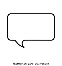 Cloud speech bubble icon Simple illustration of cartoon speech bubble