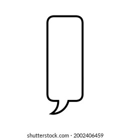 Cloud speech bubble icon Simple illustration of cartoon speech bubble