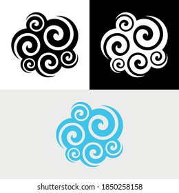 Cloud Spiral Abstract Icon Logo