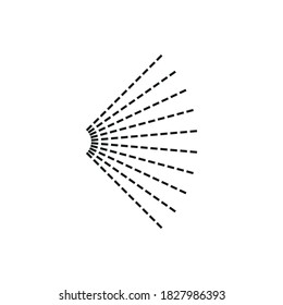 A cloud of spray. Simple vector illustration on a white background.