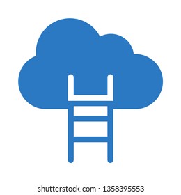 cloud stair glyph double color