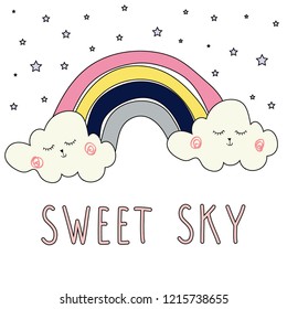 Not Weird Unicorn Typography Cute Rainbow Stock Vector (Royalty Free ...