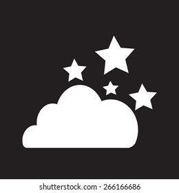 cloud stars icon