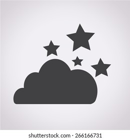 cloud stars icon