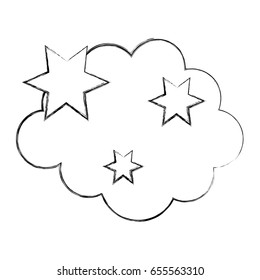 cloud with stars weather icon
