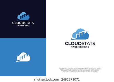 Cloud Statistiken Logo Design Inspiration
