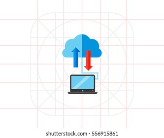 Cloud Storage Concept Icon