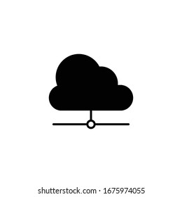 Cloud storage concept vector illustration icon