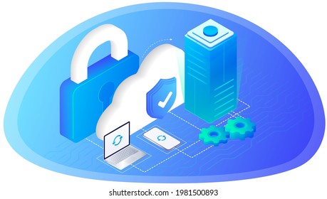 Cloud Storage. Cyber Protection, Antivirus. Updating Devices. Online Computing. Internet Database, Backup Server. Limited Access, Control Pass, Privacy Settings. Database With Cloud Server. Web Banner