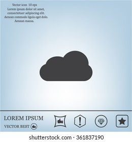 cloud and cloud storage icon