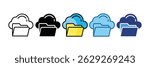 Cloud Storage Icon Element For Design