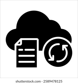 Cloud Storage Icon Element For Design
