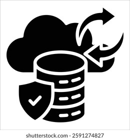 Cloud Storage Icon Element For Design