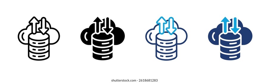 Cloud Storage Icon Element For Design