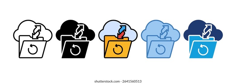 Cloud Storage Icon Element For Design